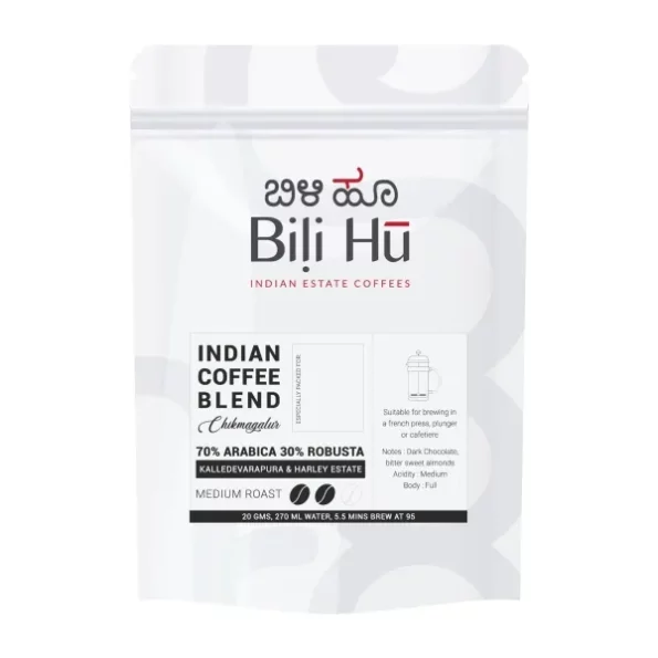 Bili Hu Coffee Powder, Fresh Medium Roast 70% Pure Arabica & 30% Robusta Beans Blend, 200 gram available on Herbkart