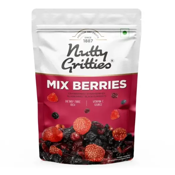 Nutty Gritties Premium Mix Berries 200g available on Herbkart