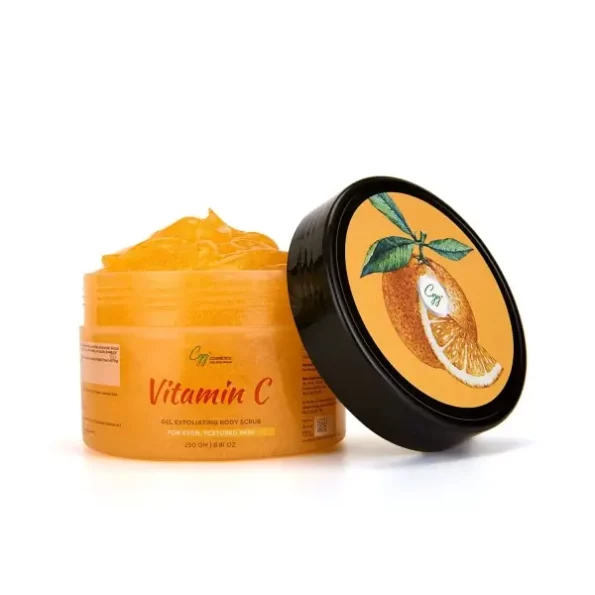 CGG Cosmetics Vitamin C Gel Exfoliating Body Scrub -250gm available on Herbkart