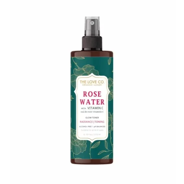 THE LOVE CO Rose Water Vitamin C Face Toner - 200ml available on Herbkart