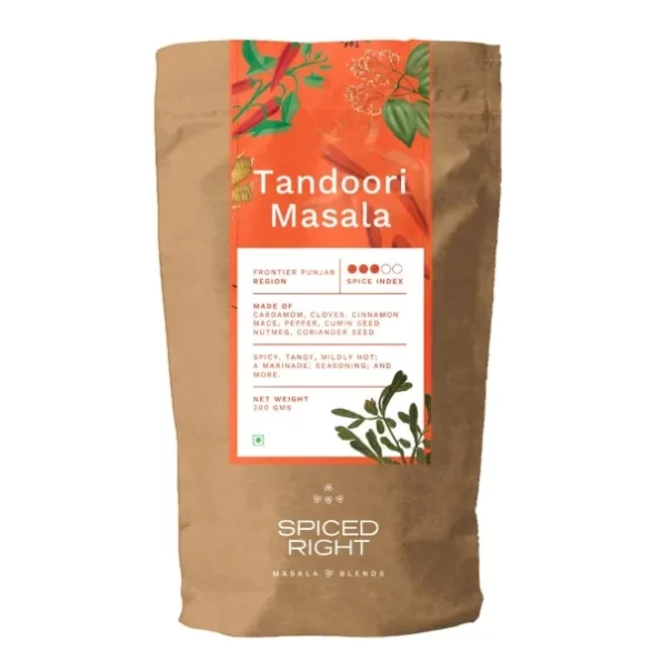 Spiced Right Tandoori Masala: 200g available on Herbkart