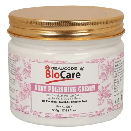 BEAUCODE BioCare Body Polishing Cream For Face & Body | Brightening | Softening | No Paraben | For All Skin Types -500gm