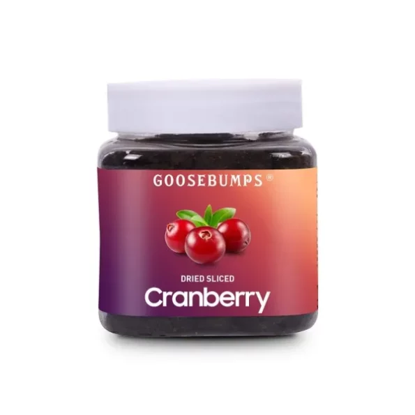 Goosebumps Dried Sliced Cranberries, Sweet And Dehydrated Cranberry, 250 Grams available on Herbkart