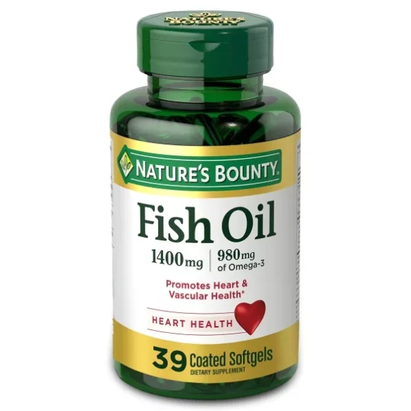 Natures Bounty Fish Oil 1400 mg- 39 Softgels available on Herbkart