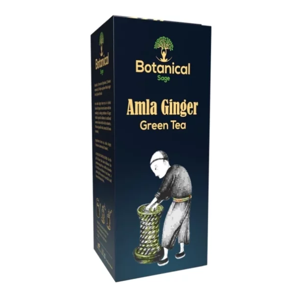 Botanical Sage Amla Ginger Green Tea 15 Pyramid Teabags available on Herbkart