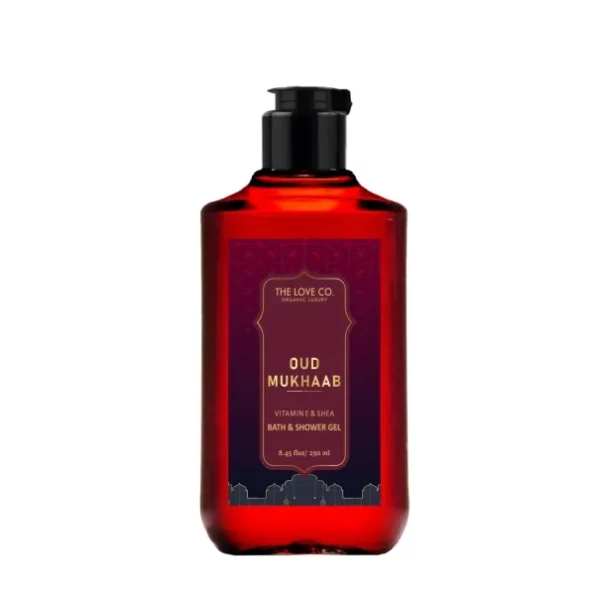 THE LOVE CO Oud Mukhaab - Oud Vanilla Body Wash - 250ml available on Herbkart