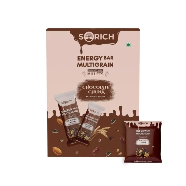 Sorich Organics Multigrain Energy Mini Bars Chocolate Chunk, Pack Of 16 (240 Gm), Herbkart8t7612cIZrk3wL.webp, Herbkart8t7612cIZrk3wL