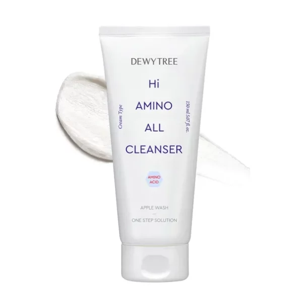 Dewytree Hi Amino Hypoallergenic Mild Foaming Face Wash All Cleanser 150ml available on Herbkart