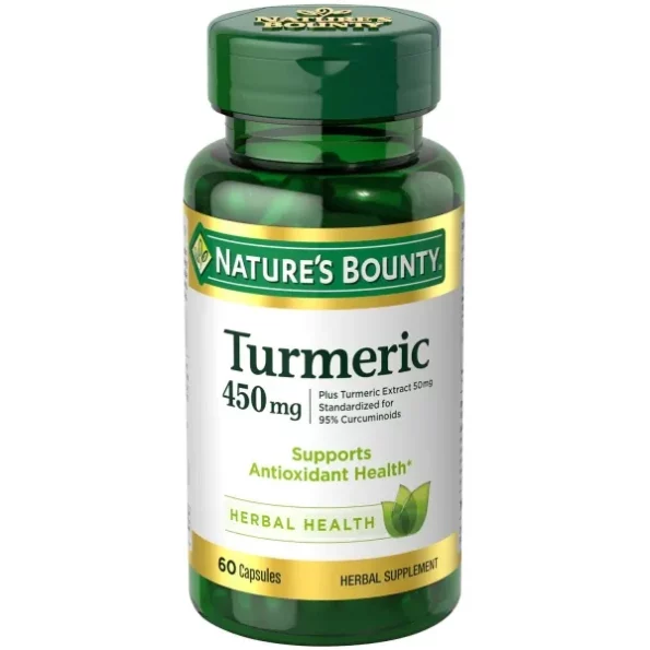 Natures Bounty Turmeric/Curcumin, 60 Capsules, 450 Mg available on Herbkart