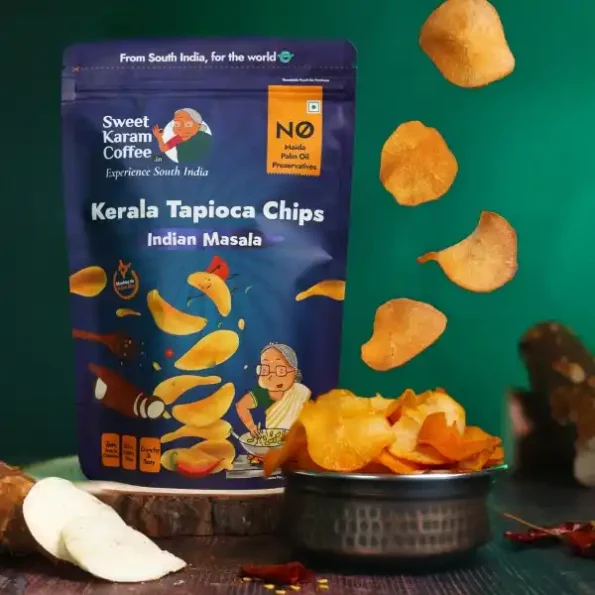 Sweet Karam Coffee Indian Masala Tapioca (Kappa) Chips 65 Grams, Herbkart8t781R6o28fNXL.webp, Herbkart8t781R6o28fNXL