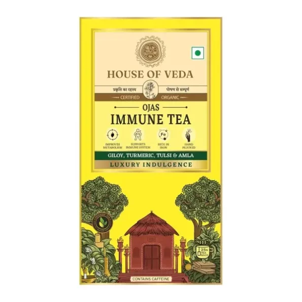 House of Veda Ojas Immune Tea 25 Tea Bags available on Herbkart