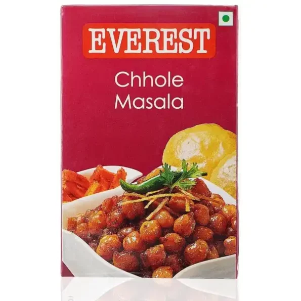 Everest Masala, Chhole, 50 Gram Carton - Anise,Bay,Fennel,Garlic,Ginger,Mustard,Sesame,Turmeric, Powder, Herbkart8t781xt1Y5COBL.webp,