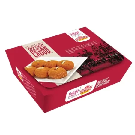 Delight Foods Dry Fruit Besan Laddu, 400g (Regular)