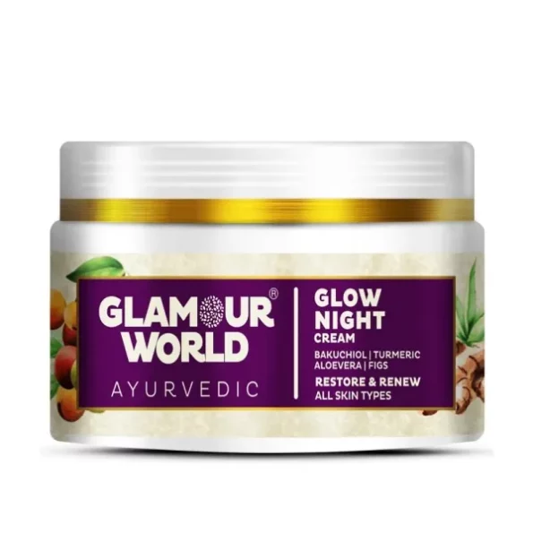 Glamour World Ayurvedic Glow Night Cream available on Herbkart