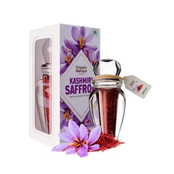 Organic Mandya Premium Kashmiri Saffron/Kesar/Kumkumapuvvu 1 GM available on Herbkart