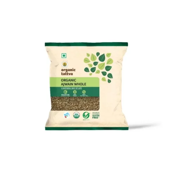 Organic Tattva, Organic Gluten Free Ajwain Whole - 100 Gram, Quality Ajwain, Naturally Processed, from Farm Picked Fresh Seeds, Herbkart8t751Inr3HbFdL.webp, Herbkart8t751Inr3HbFdL