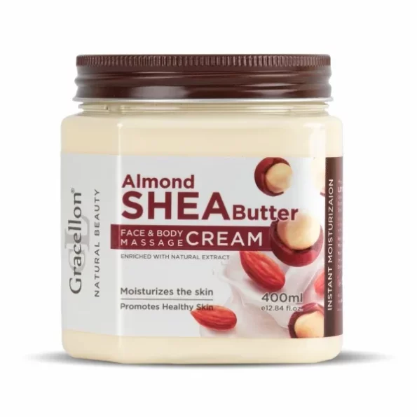 Gracellon Almond Shea Butter Face & Body Massage Cream available on Herbkart