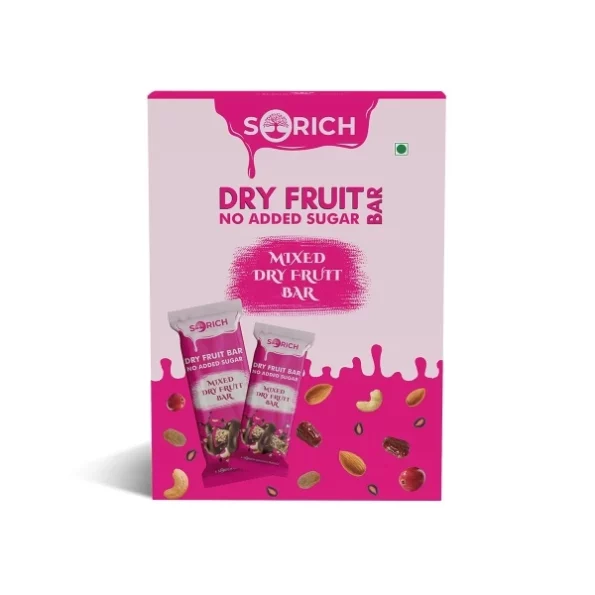 Sorich Organics Mixed Dry Fruits Bars Pack 6 x 35Gm (210 gm ) available on Herbkart