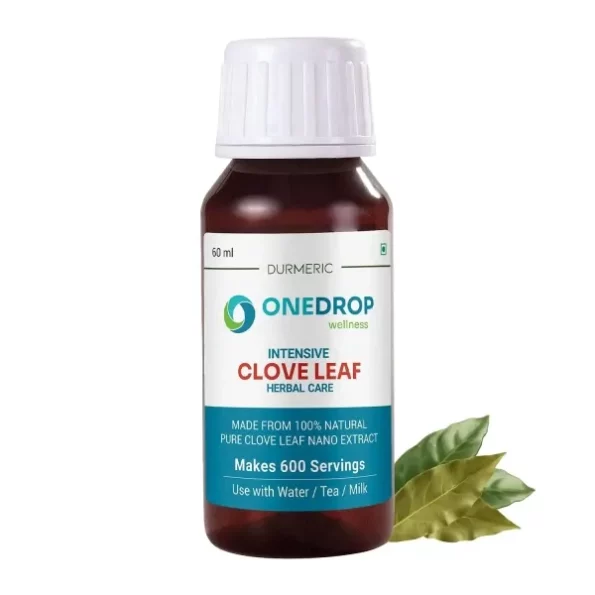 Durmeric OneDrop Wellness Intensive Clove Leaf Herbal Drops - 60Ml, Herbkart8t761AFHZ2nDuL.webp, Herbkart8t761AFHZ2nDuL