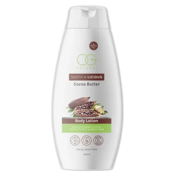 OG Beauty Natural Sooth-a-Licious Cocoa Butter Body Lotion 250 Ml available on Herbkart