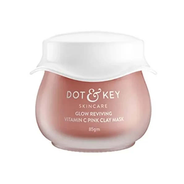 Dot & Key Glow Reviving Vitamin C Pink Clay Mask, 85g available on Herbkart