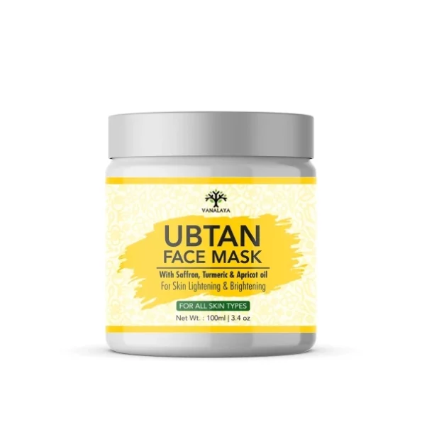 Vanalaya Ubtan Fce Mask, with Saffron, Turmeric & Apricot Oil Detan mask 100 ml available on Herbkart