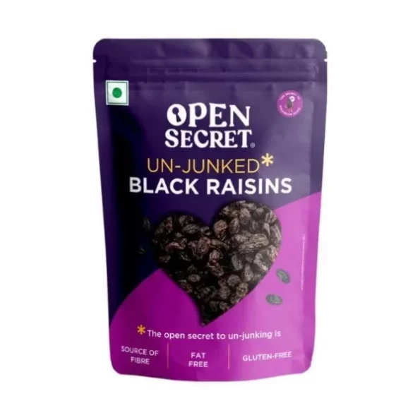 Open Secret Black Raisins 500g available on Herbkart