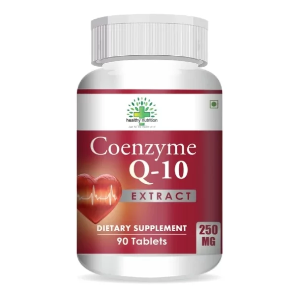 Healthy Nutrition Natural Coenzyme Q-10 With Arjuna Extract & Moringa Extract-Veg 90 Tablets available on Herbkart