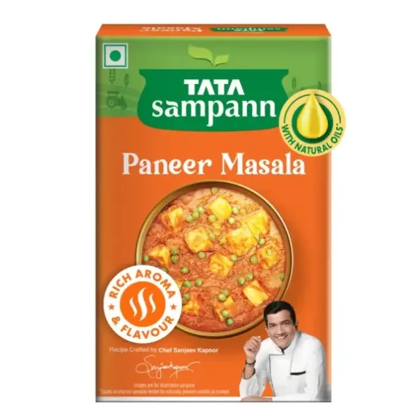 Tata Sampann Paneer Masala Powder with Natural Oils, 100g, Herbkart8t761UFw4-K0lL.webp, Herbkart8t761UFw4 K0lL