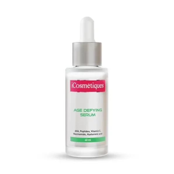 iCosmetiques Advance Care Age-Defying Face Serum, Vitamin C, AHA & Peptides 40ml available on Herbkart