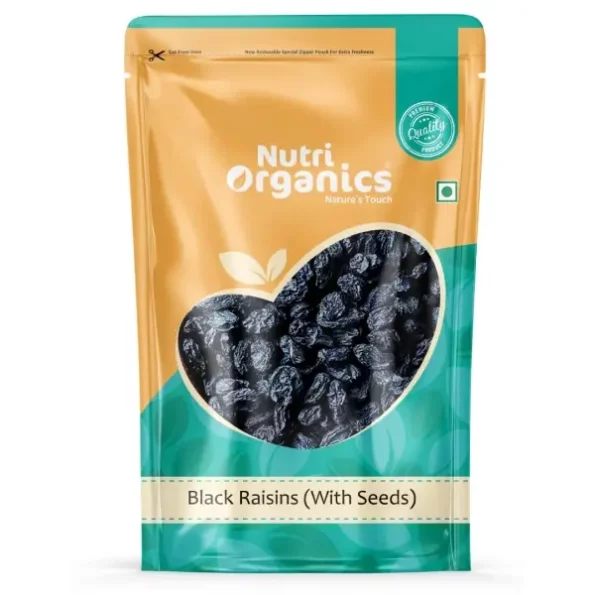NutriOrganics Dry Fruits Black Raisins With Seeds For More Benefits 500 Gram-Kala Manuka Kali Draksh-Ziplock Pouch, Herbkart8t761GjFr8xyxL.webp,