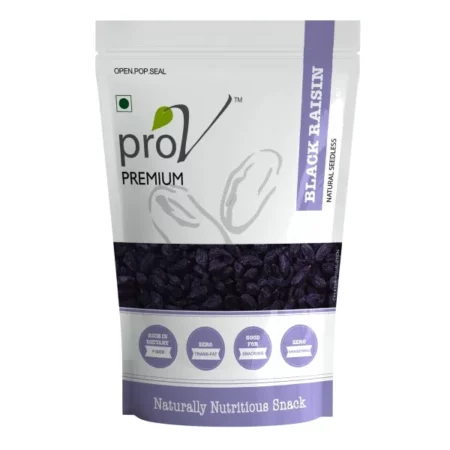 ProV Premium - Black Raisins 250 gm| High in Antioxidant| Naturally Sweet and Tasty|Energy Booster| Chef Sanjeev Kappor's Choice Brand