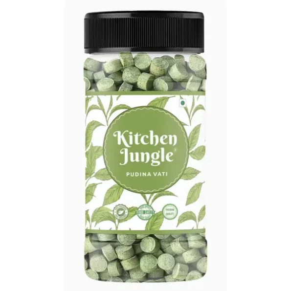 Kitchen Jungle Pudina vati, hajmola goli green small (225 gm) available on Herbkart