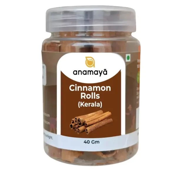 Anamaya Cinnamon Dalchini Sticks, 40 Gm available on Herbkart