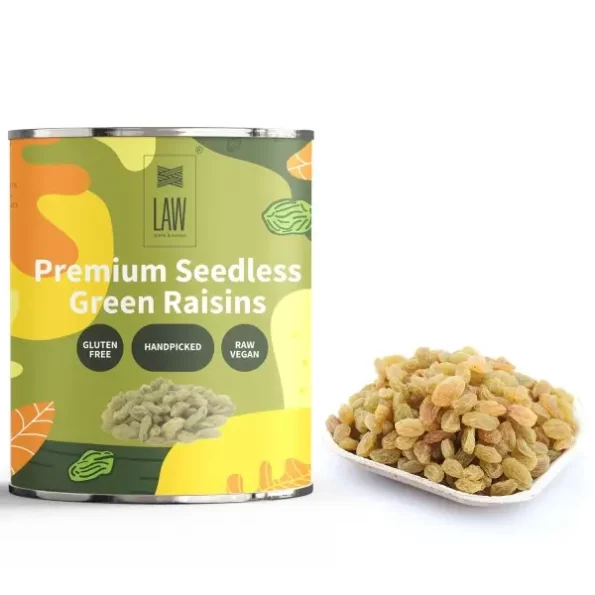 looms & weaves - Premium Seedless Green Raisins - 250 gm, Herbkart8t7610j3kuO12L.webp, Herbkart8t7610j3kuO12L