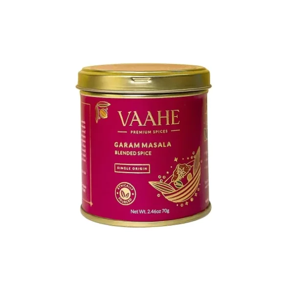 VAAHE Garam Masala 17+ Natural Spices Blend Premium Tin Box (70 gm) available on Herbkart