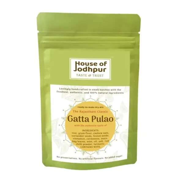 House of Jodhpur Rajasthani Healthy Gatta Pulao with authentic taste 200gm available on Herbkart