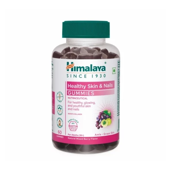 Himalaya Skin & Nail Health Gummies, Pack of 60 available on Herbkart