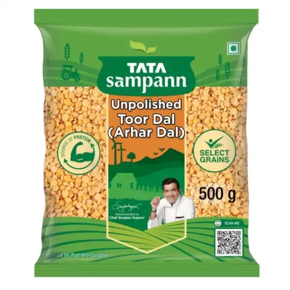 Tata Sampann Toor Dal, 500g, Herbkart8t771BmmYV1e5L.webp, Herbkart8t771BmmYV1e5L