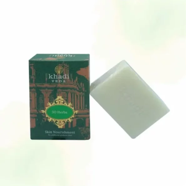 Khadi Veda 30 Herbs Premium skin Nourishment Bathing Soap Bar,100 gm each (Pack of 2) available on Herbkart