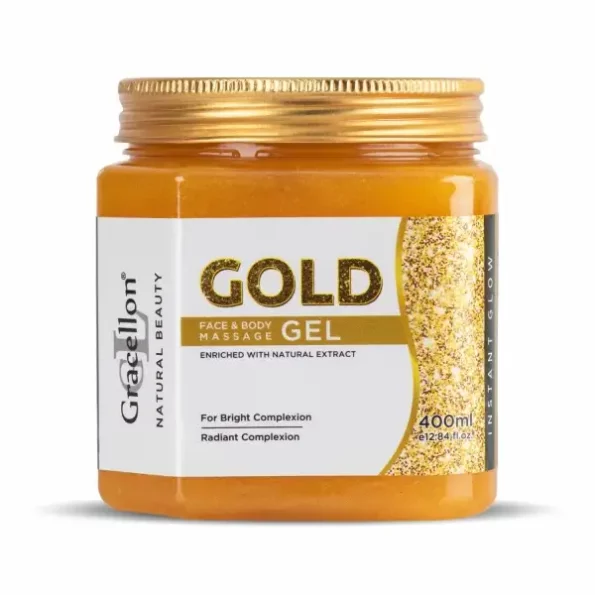 Gracellon Gold Face & Body Massage Gel Skin Brightening available on Herbkart