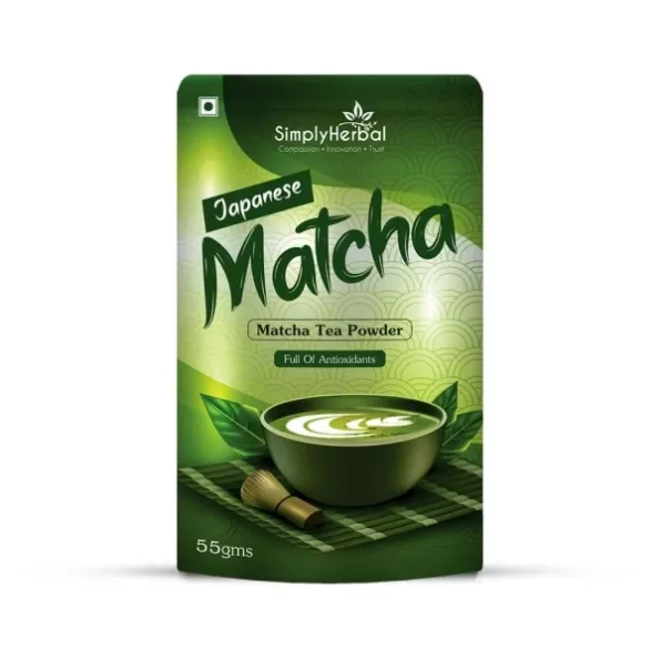 Simply Herbal Japanese Matcha Green Tea Powder - 55Gm available on Herbkart