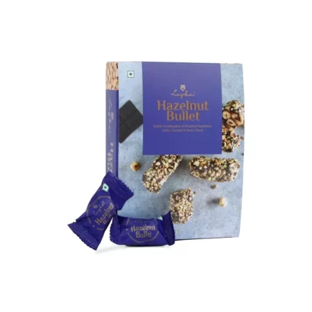 Loyka Hazelnut Brittle Pops - 14 pcs | Premium Chocolate Gift Hamper | Choco & Nut Dryfruit Delicacy | Roasted Hazelnuts (45%), Dark Choco & Salted Caramel | Any-time snack