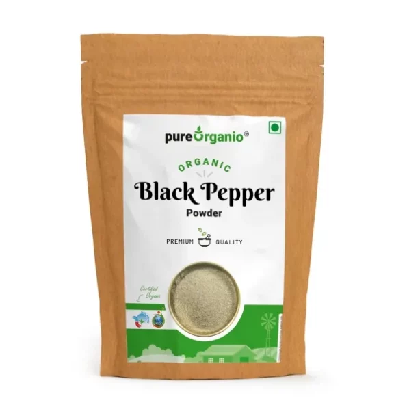 Pure Organio Organic Black Pepper Powder Kali Mirch Powder (100 Gm), Herbkart8t771fO4lsbFrL.webp, Herbkart8t771fO4lsbFrL