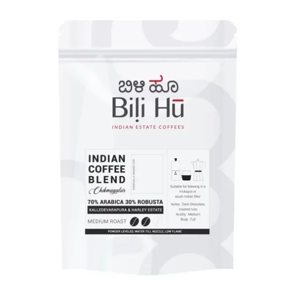 Bili Hu 70% Arabica 30% Robusta Blend (Mokapot/South Indian Filter-200G) available on Herbkart