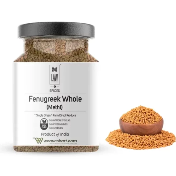 looms & weaves - Premium Fenugreek Whole/Methi Whole - 100 gm, Herbkart8t771usxDrjZXL.webp,