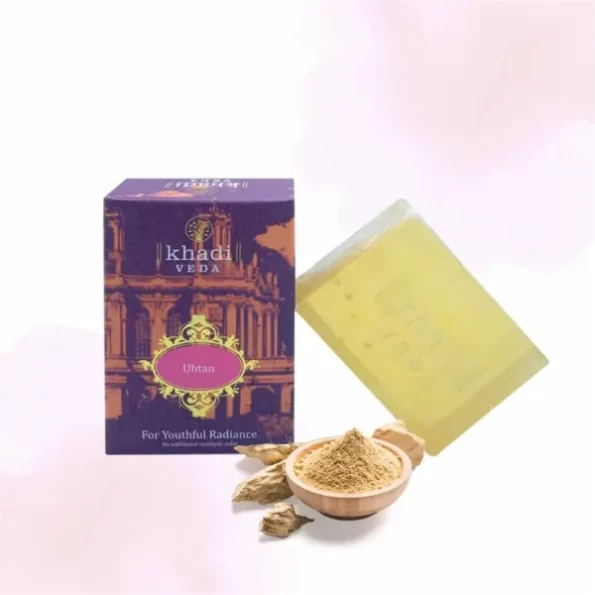 Khadi Veda Ubtan Tvacha Nikhar Premium Bathing Soap Bar 100 gm each(Pack of 2) available on Herbkart