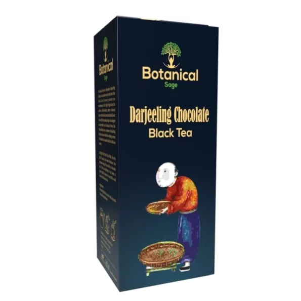 Botanical Sage Darjeeling chocolate Black Tea 15 Pyramid Teabags available on Herbkart