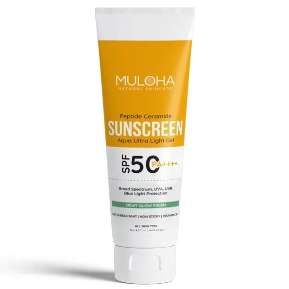 Muloha Natural Peptide Ceramide Sunscreen Spf 50, (50 Gram) available on Herbkart