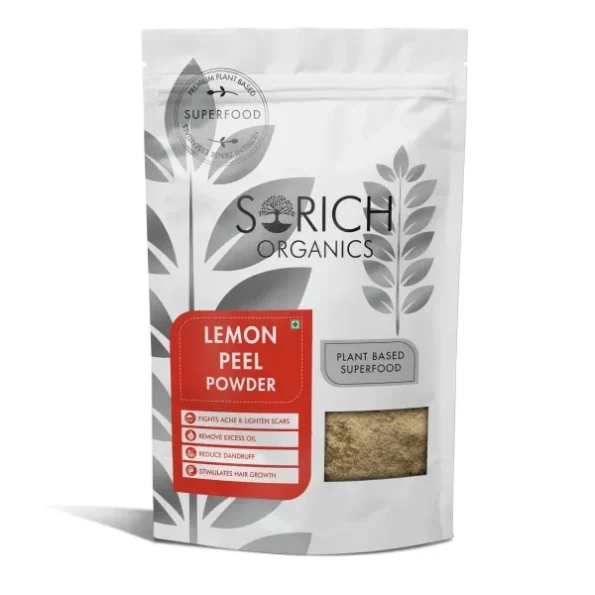 Sorich Organics Lemon Peel Powder for Skin, Face, and Hair 100gm | Reduce Dandruff | Removes Excess Oil | Stimulates Hair Growth, Herbkart8t771zDDj8Rg9L.webp, Herbkart8t771zDDj8Rg9L